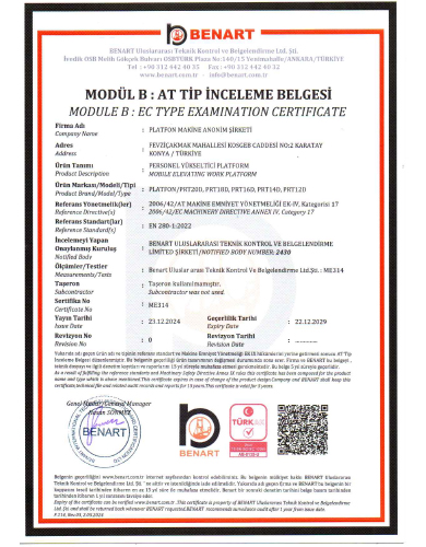 Personel Yükseltici Platform(Dizel Makaslı)ME314